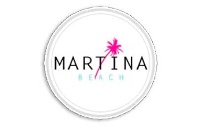 Martina Beach Club Logo in Playa del Carmen, Quintana Roo