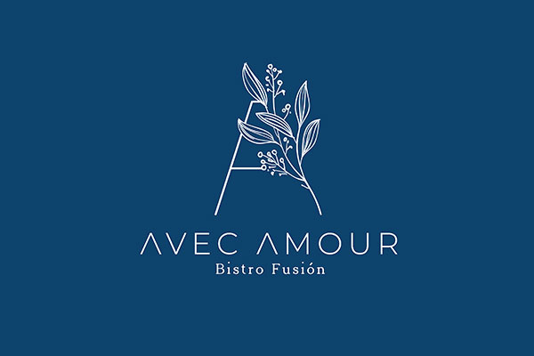 Avec Amour Logo in Merida, Yucatán