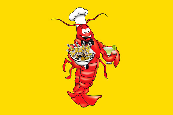 The Krazy Lobster Logo in Mahahual, Quintana Roo