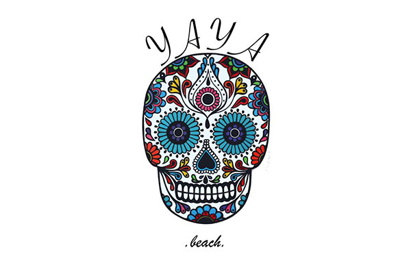 Yaya Beach Logo in Mahahual, Quintana Roo