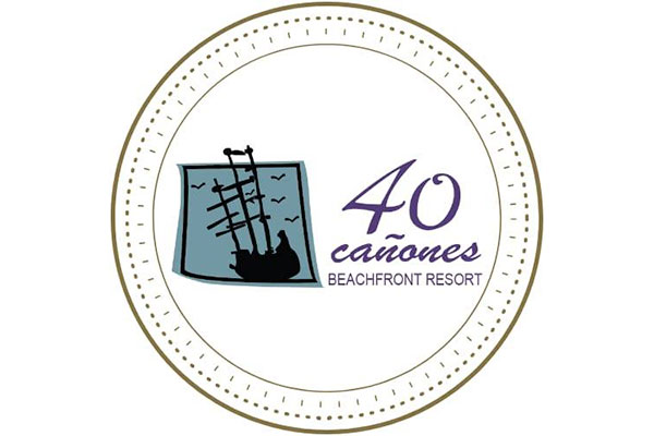 40 Cañones Logo in Mahahual, Quintana Roo