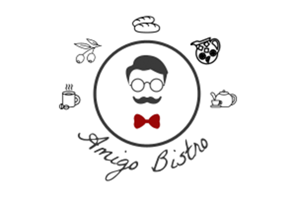 Amigos Bistro Logo in Creel, Chihuahua