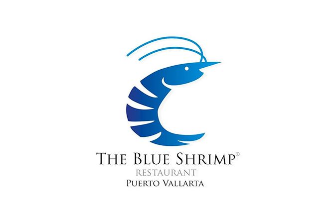 The Blue Shrimp Logo in Puerto Vallarta, Jalisco