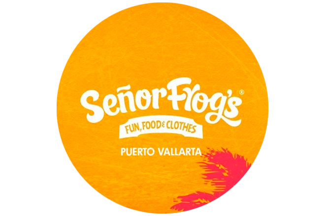 SR FROGS Logo in Puerto Vallarta, Jalisco
